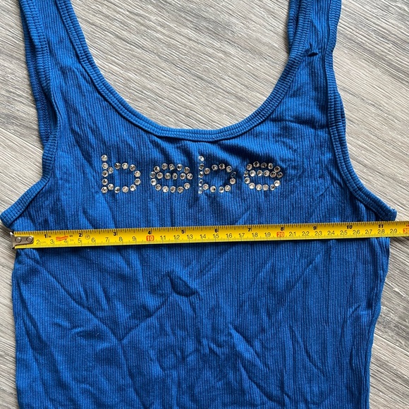 #37 Bebe ribbed tank top in royal blue, like new condition! - Picture 3 of 5